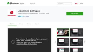 Unleashed Software | QuickBooks App Store