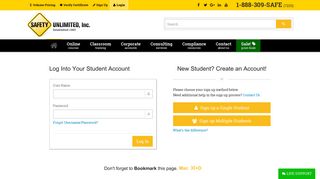 Student Login | Safety Unlimited