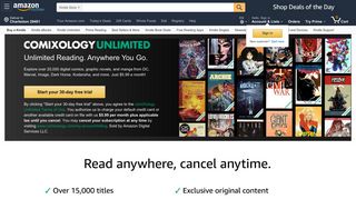 ComiXology Unlimited Sign Up - Amazon.com