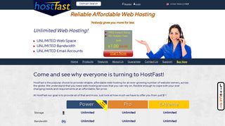 HostFast: Unlimited Web Hosting Services