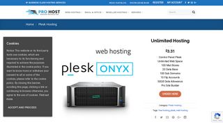 Plesk Web Hosting - Unlimited Web Hosting Plan - Free Site Builder