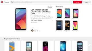 Unlock USA AT&T LG G6 H871 right now using a genuine ... - Pinterest