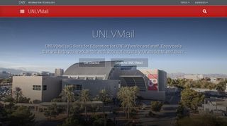 UNLVMail | UNLVMail | UNLV Information Technology