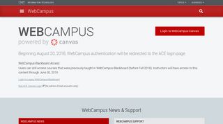 WebCampus | WebCampus | UNLV Information Technology