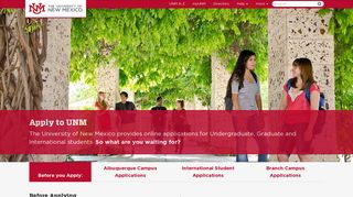 Apply to UNM! :: New Mexico's Flagship University | The University of ...
