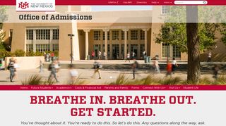 Office of Admissions | The University of New Mexico