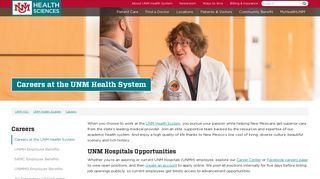 Careers at the UNM Health System :: UNM Health System | The ...