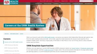 Careers - UNM Health Sciences Center