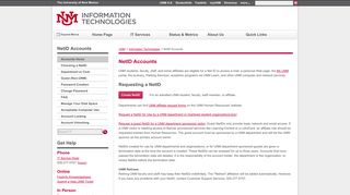 NetID Accounts :: Information Technologies | The University ... - UNM IT