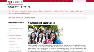 New Student Orientation :: Student Affairs | The University of New Mexico