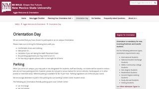 Orientation Day | Aggie Welcome & Orientation | New Mexico State ...
