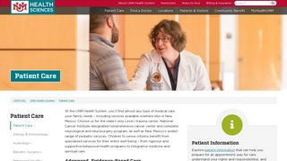 Patient Care :: UNM Health System | The University of New Mexico