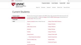 Current Students | University of Nebraska Medical Center - UNMC.edu