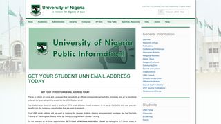 GET YOUR STUDENT UNN EMAIL ADDRESS TODAY | University Of ...