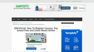 UNN Portal: How To Register Courses, Pay School Fees And Check ...