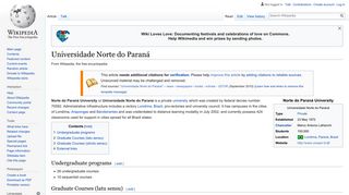 Universidade Norte do Paraná - Wikipedia