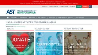 UNOS – United Network for Organ Sharing | American Society of ...