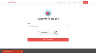 Password Reset - UnoTelly SmartDNS and VPN