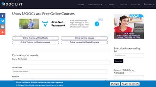Free Online Unow Courses and MOOCs | MOOC List