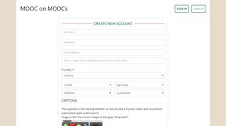 SIGN UP | MOOC on MOOCs