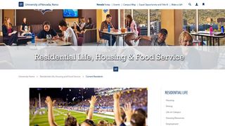 Current Residents | Housing | University of Nevada, Reno