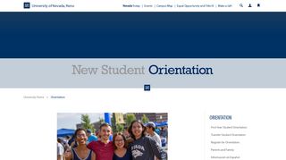 New Student Orientation | University of Nevada, Reno