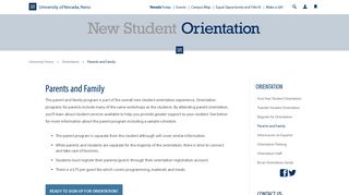 Parents and Family New Student Orientation | Orientation | University ...