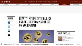 How to Stop Services Like Unroll.me From Snooping on Your Gmail ...