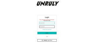 Login - Unruly