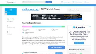 Access mail.unrwa.org. UNRWA Mail Server