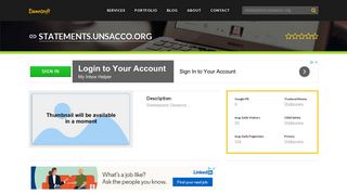 Welcome to Statements.unsacco.org