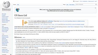UN Sacco Ltd - Wikipedia
