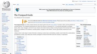 The Unsigned Guide - Wikipedia