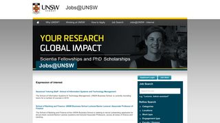 Jobs - Recent Jobs - UNSW Sydney