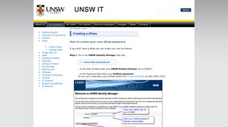 UNSW IT - zPass for Students