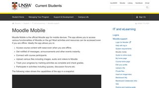 Moodle Mobile | UNSW Current Students