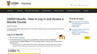 UNSW Moodle - How to Log In and Access a Moodle Course | UNSW ...