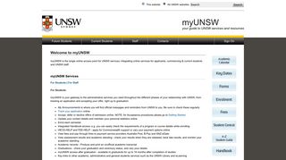 Welcome to myUNSW - UNSW Sydney