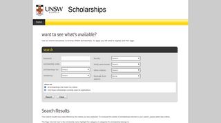 Search for a Scholarship - UNSW Scholarships - UNSW Sydney