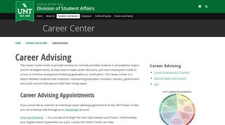 Career Advising - UNT Division of Student Affairs