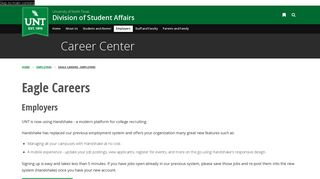 Eagle Careers - Division of Student Affairs - UNT