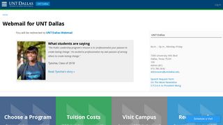 Webmail for UNT Dallas | UNT Dallas