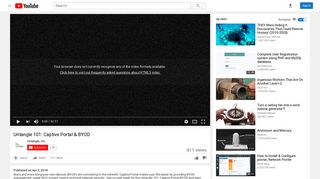 Untangle 101: Captive Portal & BYOD - YouTube