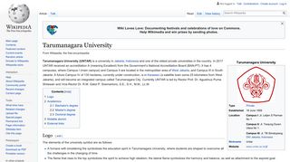 Tarumanagara University - Wikipedia