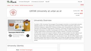 UNTAR University at untar.ac.id | Ranking & Review - uniRank