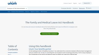The Family and Medical Leave Act (FMLA) Handbook | Unum