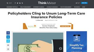 Policyholders Cling to Unum Long-Term Care Insurance Policies ...