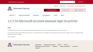 11/7/16 Microsoft account unusual sign-in activity | UA Security