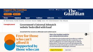 Government's Universal Jobmatch website 'bedevilled with fraud ...