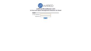 unWired Broadband: Login